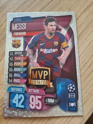 Topps Match Attax Champions League 2019/20  Lionel Messi MVP BARCA • £0.99