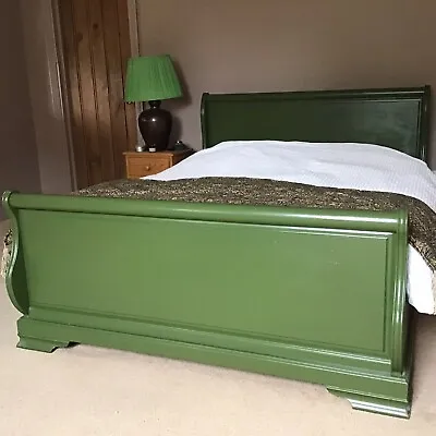 £499 • Buy King Size Sleigh Bed Frame Green