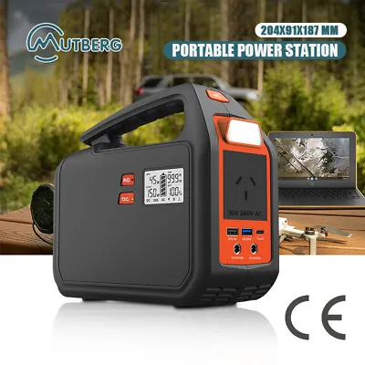 3.7V 42Ah Portable Generator 155W Power Station 11.1V Support Outdoor Camping • $240.69