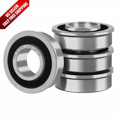 Flanged Ball Bearing 4pcs Wheel Hand Truck Lawn Mower Wheelbarrow 5/8 3/4 1/2  • $16.99