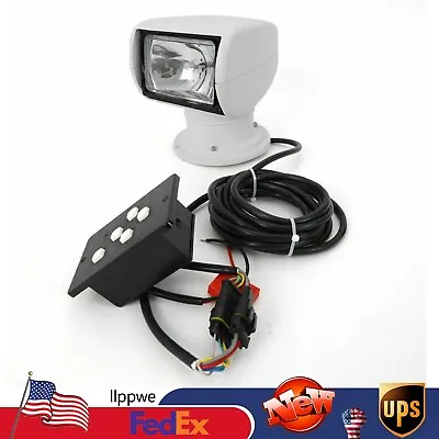 100W Marine Spotlight Truck Car Boat Search Light Remote Control Spot Light 12V • $85