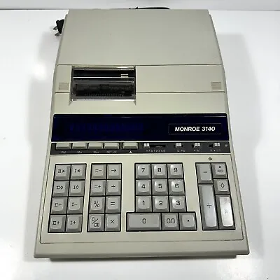 Monroe 3140 Desktop Printing Calculator Adding Machine 12 Digit - Working • $39.99