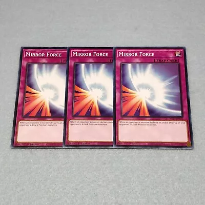 Yugioh Mirror Force EGS1 1st Edition Common 3 Card Playset NM • $2.49