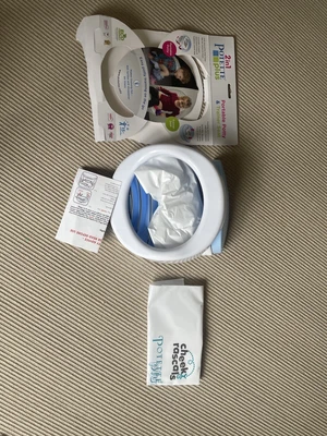 £15 • Buy Potette Plus Portable Potty & 3 Liners - Blue & Navy