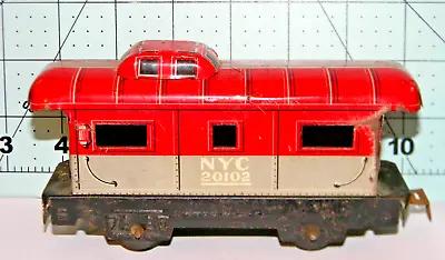 Marx 6  Caboose ~ PACEMAKER NYC ~ 4-Wheel & Tab-Slot Couplers ~ Rd# 20102 - O 27 • $8.05