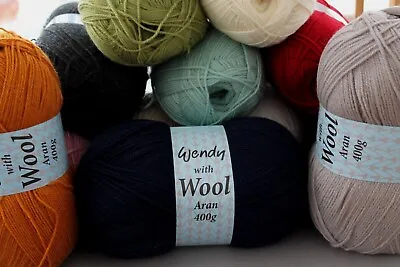 £8.25 • Buy Wendy With Wool 400g Balls Aran Yarn, Combined Postage