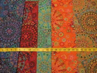 Quilt Fabric - Kaffe Fassett - Millefiore - 5 Fat Quarters • $16