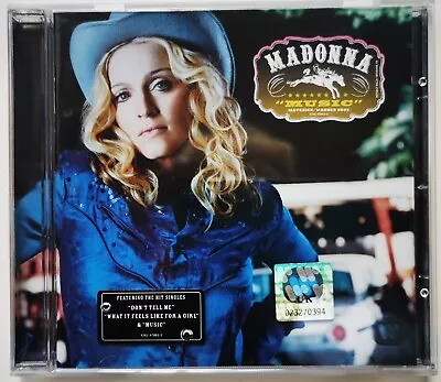 MADONNA CD Music 11 Track Orig. 2000 UK W/ Hologram + STICKER 'Feat Don't Tell M • $22.34