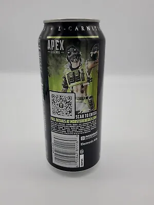 $7.99 • Buy 2022 FULL APEX LEGENDS Monster Energy Drink 16oz Promotional Can SILVER TAB
