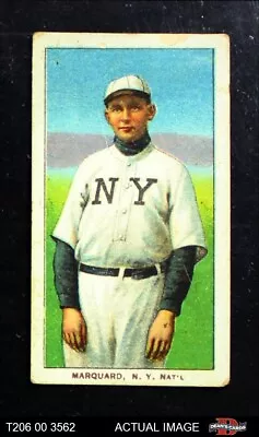 1909 T206 Rube Marquard TGH Giants HALL-OF-FAME VARIATION 2 - GOOD T206 00 3562 • $360