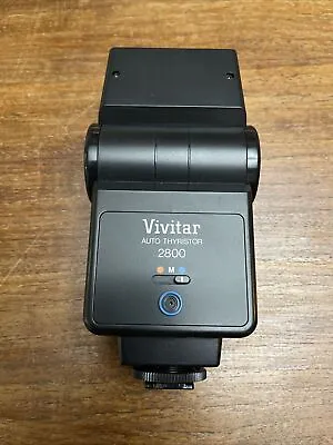 Vivitar 2800 Auto Thyristor Shoe Mount Flash For 35mm Cameras Display Model • $20