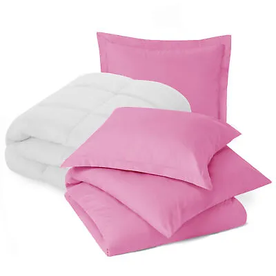 Set Of Luxury Goose Down Alternative Comforter And Ultra Soft 3 PC Duvet Cover • $54.99