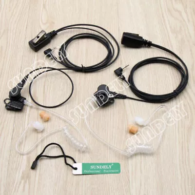 2x Motorola 1Pin Acoustic Tube Earpiece Headset Mic T5500AA T5512 T5522 T5532 US • $24.99