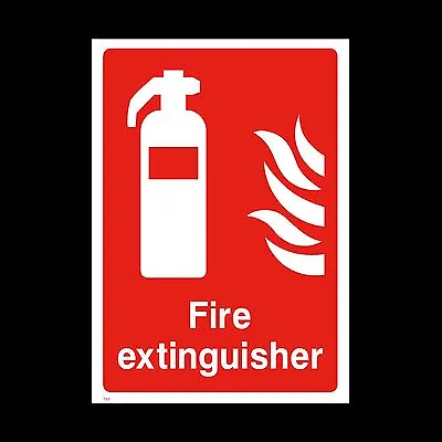 £1.39 • Buy Fire Extinguisher Sign, Sticker - All Sizes & Materials  Fire Exit, Alarm (FE11)