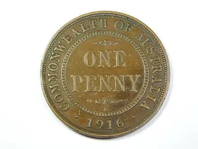 1916 I Australian One Penny George V  Circulated Coin • $2.50