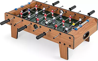 Foosball Table 27In Mini Football Table Game W/ 2 FootballsScore Keepers Wood • $60.99