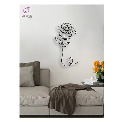 Rose Flower Metal Wall Decor 8 Pc • $49.99