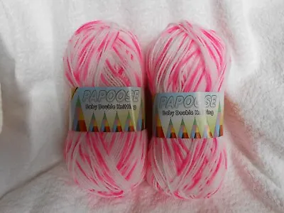 Variegated Dk 2 X 100 Gram Balls Of Teddy Papoose Baby DK Brand New • £5