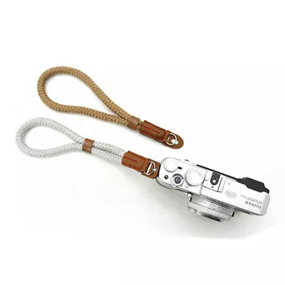 Soft Vintage Cotton Hand Rope Wrist Strap For Leica Canon Nikon Sony SLR Camera • $5.40