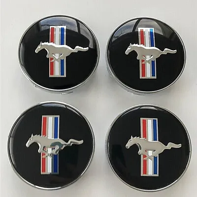 4PCS 60mm Wheel Center Caps Hub Caps For Ford Mustang GT Running Horse Pony Logo • $13.99