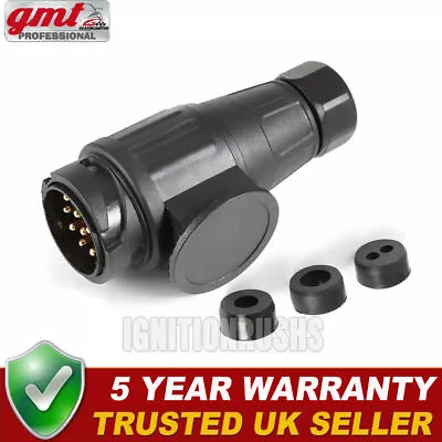 13 Pin Trailer Caravan Plug 12V Towing Connector Caravans Socket Euro Plug UK • £5.55