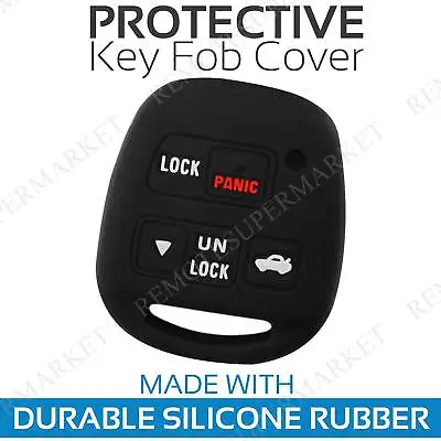 Key Fob Cover For 2002-2010 Lexus SC430 Remote Case Rubber Skin Jacket • $6.95