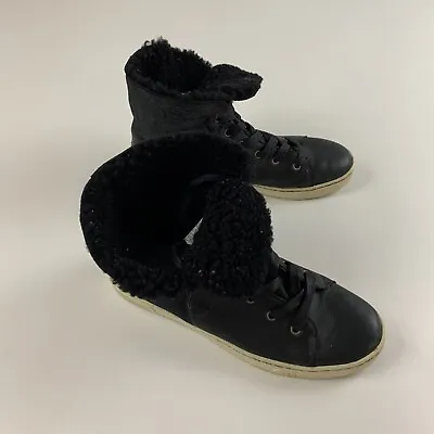 Ugg Australia Ugg Croft Luxe Genuine Shearling Leather Sneakers Hi-Top Size 9 • $27.50