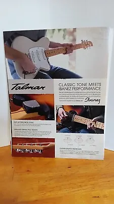 Ibanez Talman Guitar  Print Ad 11 X 8.5 -talman • $8.95