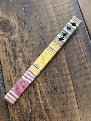 WWII US Army AAC EAME France Combat Ribbon Bar W Campaign Stars L@@K!!! • $9.97