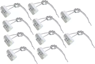 10Pcs Glo-Shine Mr16 Mr11 Or G4 SocketWire LED Halogen Lamp Ceramic Wire Connec • $13.94