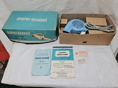 Vintage Morphy Richards 1960’s Hair Dryer HDA2 Blue Boxed +Ormond E1022 [2 Pcs • $16.41