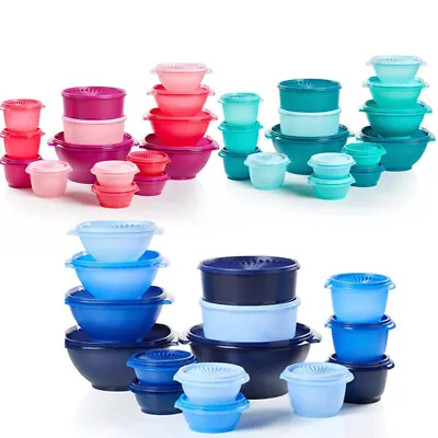 Tupperware Servalier Heritage Get It All In Complete 30 Pc Set - Multiple Colors • $75.23