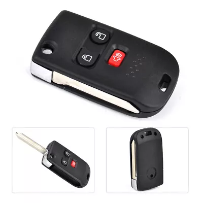 3-Button Flip Remote Key Fob Shell Case Fit For Ford F-150 Escape Mazda B2300 Li • $20.01