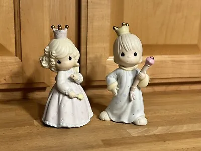 Precious Moments  A Prince Of A Guy  “Pretty As A Princess” Set Figurines 526053 • $17.99