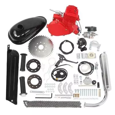 Full Set 80cc Bike Bicycle Motorized 2 Stroke Petrol Gas Motor Engine Kit Set F4 • $94.88