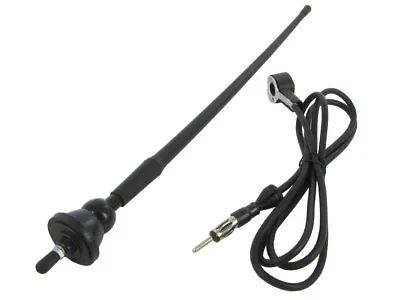 Replacement Waterproof Car Radio Rubber Antenna Aerial With Cable • £8.99