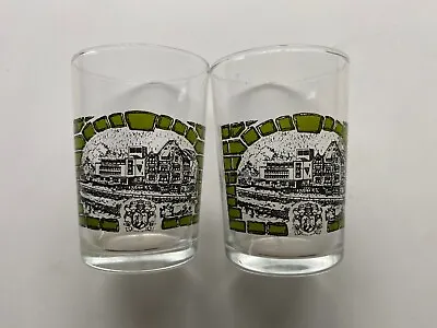 Cochemer Wein Wilhelm Mosel 2 X Vintage German Shot Wine Glass Collectable Rare • $11.37