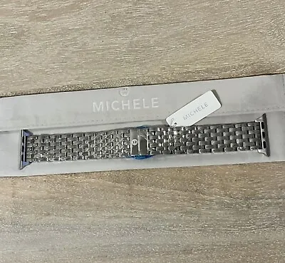 New Michele APPLE Stainless Steel Watch Bracelet In Pouch - $395 • $295