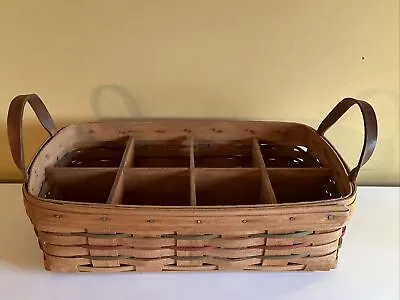 Longaberger 1987 Bread Basket With Removable Divider Vintage • $29.95