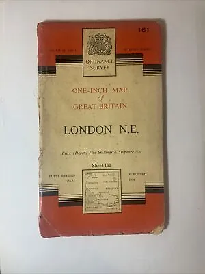 London North East Vintage Ordnance Survey Map 1958 Old Chelmsford Romford Harlow • £7.50