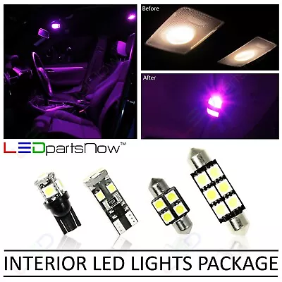 PURPLE LED Interior Light Replacement Fit 2011-2017 Hyundai Veloster 8 Bulbs • $19.99