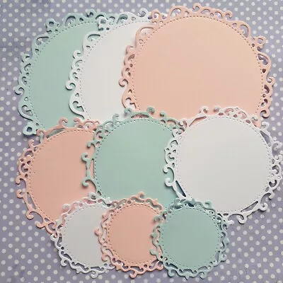 30 Circle Die Cut Shapes For Card Makingscrapbook Toppers Embellishments Etc  • £3.29