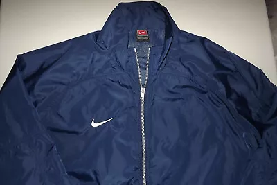 RARE--MINT CONDITION- NIKE VENTED Men's FULL ZIP LIGHTWEIGHT BLUE JACKET XL T771 • $19