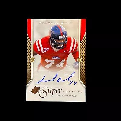 2010 SPX Super Scripts Michael Oher RC #SS-OH Autograph Ole Miss **SGCARDS** • $23