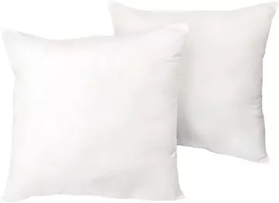 Bedding Throw Pillows Insert (Pack Of 2 White)  Bed And Couch Pillows - Indoor  • $17.95