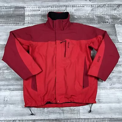 Marmot Jacket Mens Medium Red GTX Performance Shell Hiking Skiing Outdoors • $39.06