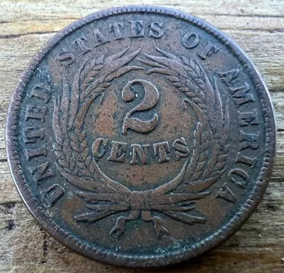 1864 Two Cent Piece In God We Trust Civil War Era U.S. Coin • $4.99