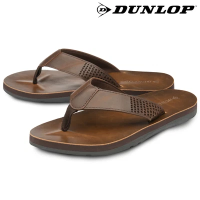 £14.99 • Buy Dunlop Mens Sandals Flip Flops Slip On Holiday Pool Sliders Toe Post Sizes 7-12