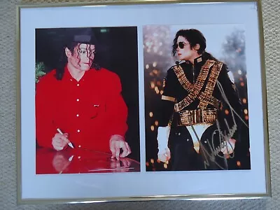 Michael Jackson Autographed [copy Of] Photo + Autographing Backstage 1996 Images • $37.34