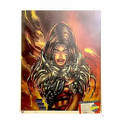 Witchblade Comic Lithograph - SIGNED By Michael Turner 1996 482 Of 500 RARE COA • $622.50